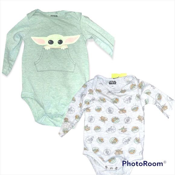 Baby Yoda Onesie Set 6-9M - Picture 1 of 1